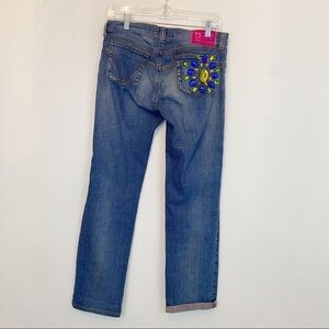 DOLCE & GABBANA y2k bedazzled low rise jeans